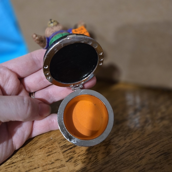 Claire's 1999 Frankenstein Halloween Bear Trinket Box Vintage - Picture 3 of 5